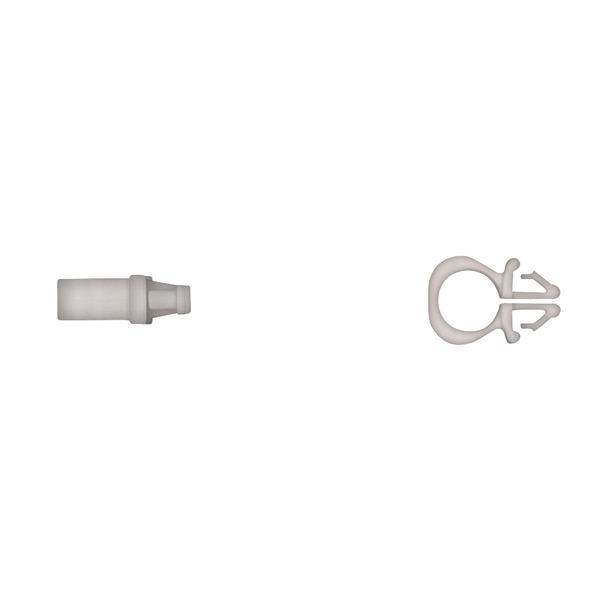 Ntrl Nyln Routing Clips 6mm Hole Size 8mm Stem Dia PK25