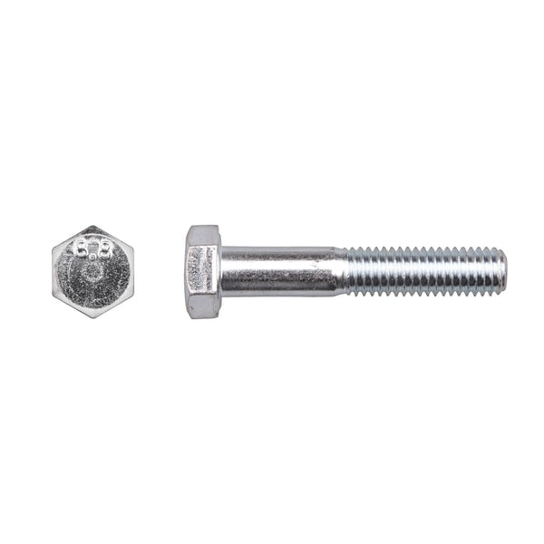 Zinc Finish Cl. 8.8 Cap Screws 8-1.25X45mm Hex Hd Din 931 PK5