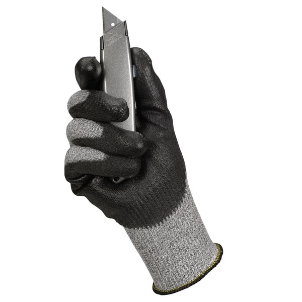 Cut Resist Gloves, S, Blk/Salt Pepper, PR