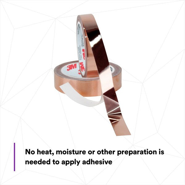 Foil Tape, 1/2 In. x 18 Yd., Copper, PK18