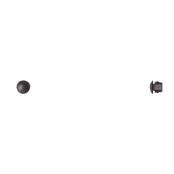 Blk Nyln Locking Hole Plugs 3/16