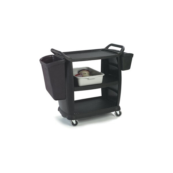 Silverware Bin for Bussing Cart, Black