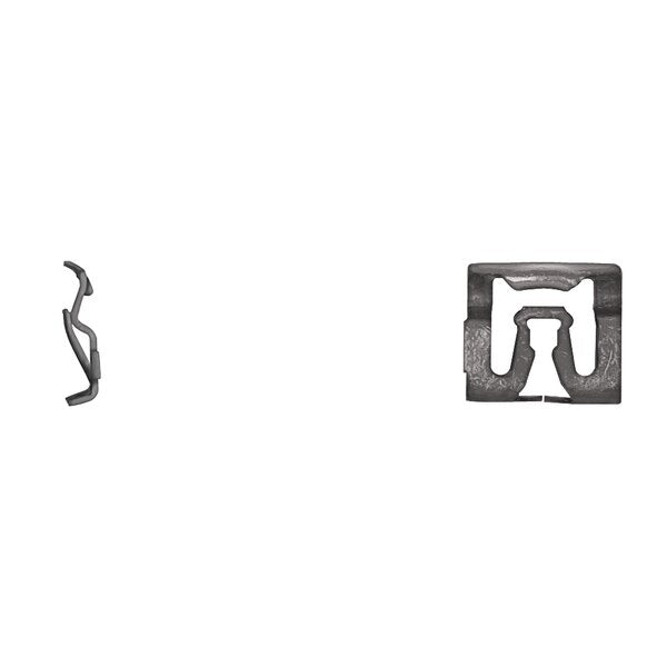 Blk Rear Window Mldg Clips 17.25mm W 20mm L PK100
