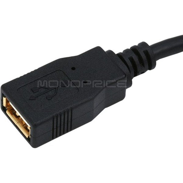 USB 2.0 Extension Cable, 10 ft.L, Black