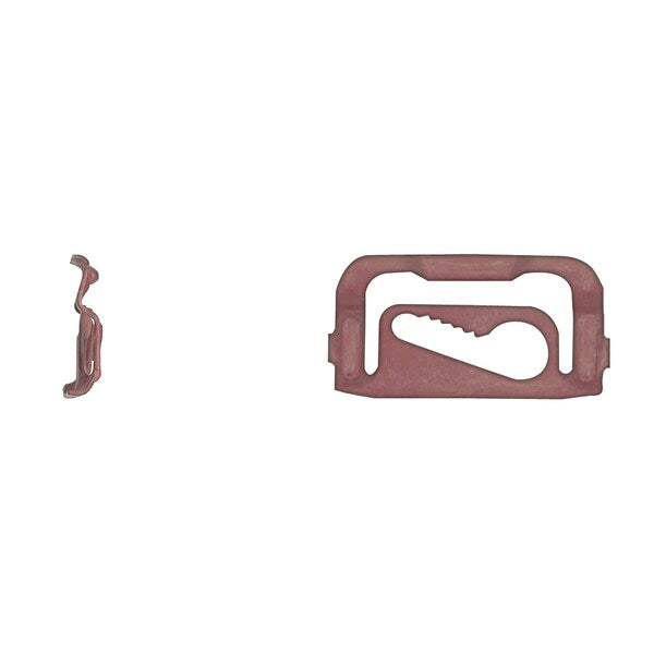 Red Finish Reveal Mldg Clips 19mm W 34.5mm L PK50