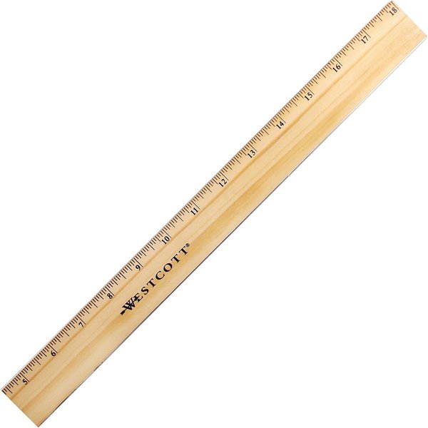 Ruler, Wood, 18 In