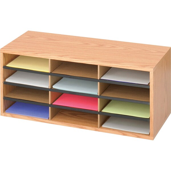 Wood/Corrugated Literature Organizer, 12