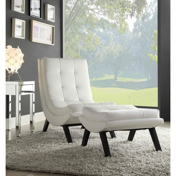 Lounge Chair And Ottoman Set, Chair: 35-1/2