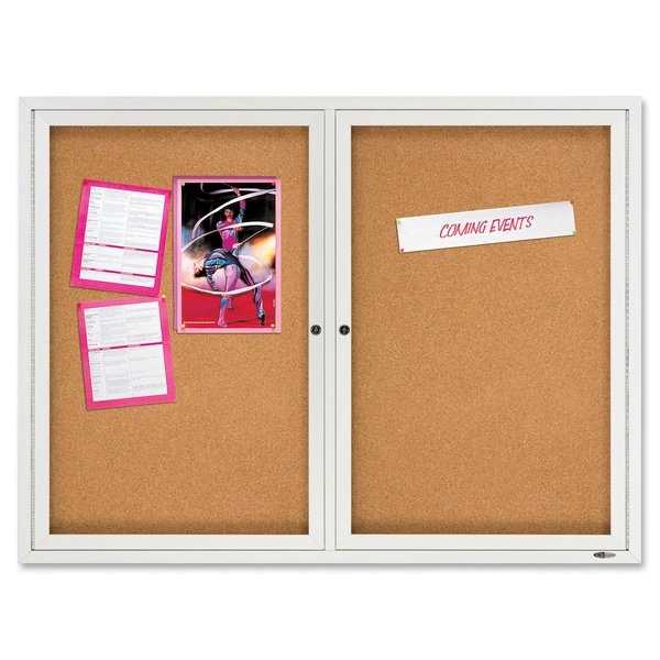Enclosed Cork Bulletin Board 48 x 36