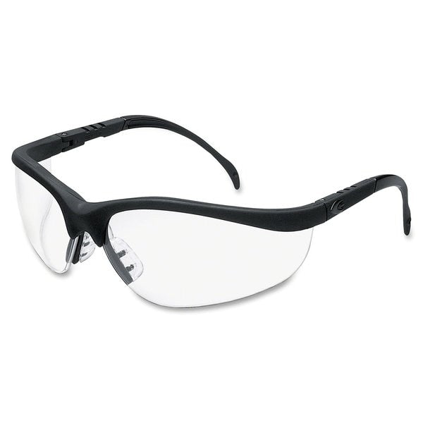 Safety Glasses, Wraparound Clear Polycarbonate Lens, Anti-Fog, Scratch-Resistant