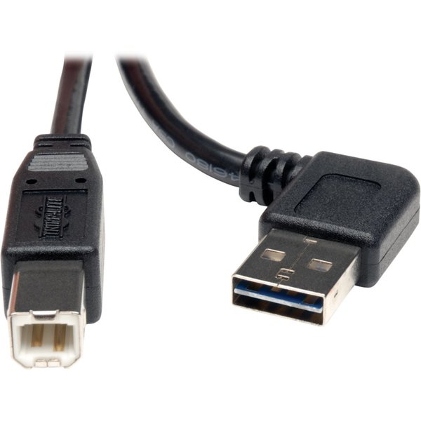 Reversible USB Cable, Black, 3 ft.