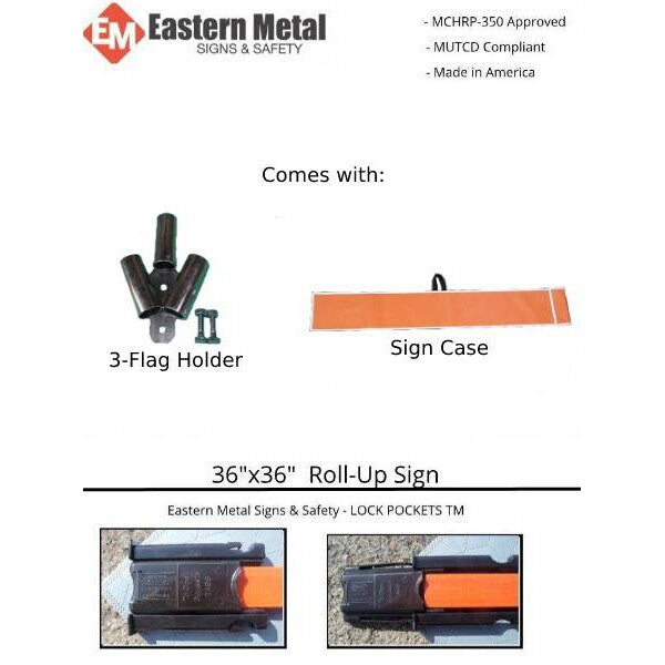Men Working Traffic Sign, 36 in Height, 36 in Width, Polyester, PVC, Diamond, English