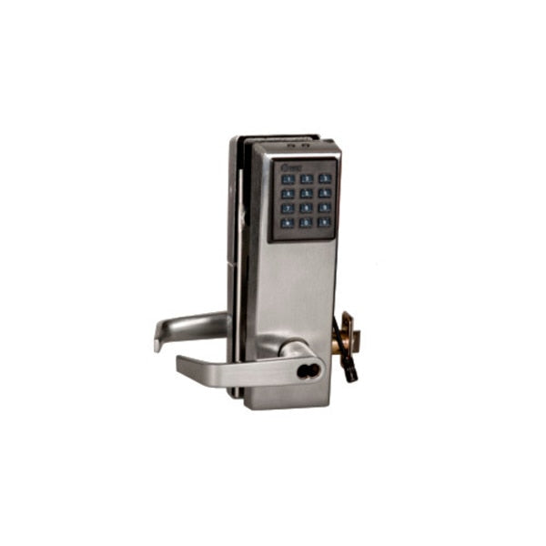 Cylindrical 9KZ Lock, Keypad, Lever, S3, Satin Chrome, 8-Cell
