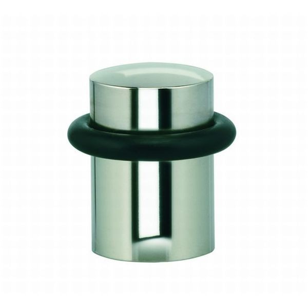 Floor Door Stop Bright Nickel 1-1/4