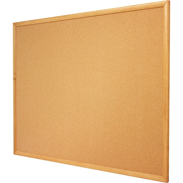 Cork Bulletin Board 4ft.x3ft., Oak Finish Frame