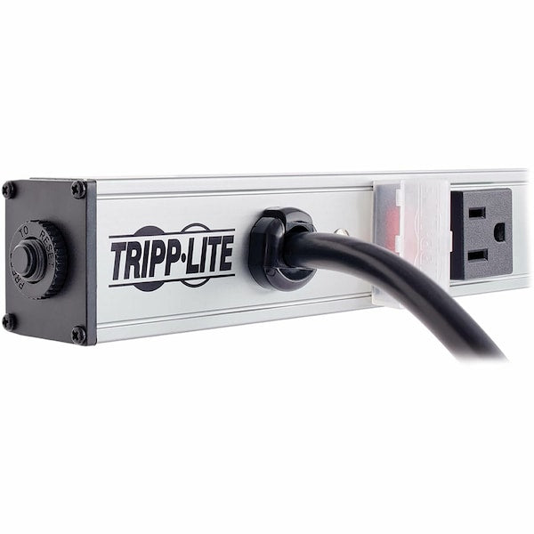 Outlet Strip, 15A, 8 Outlet, 15 ft, Gray