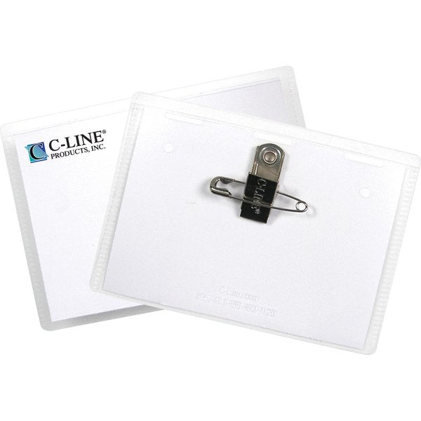Name Badge, Pin/Clip, Badge, PK50