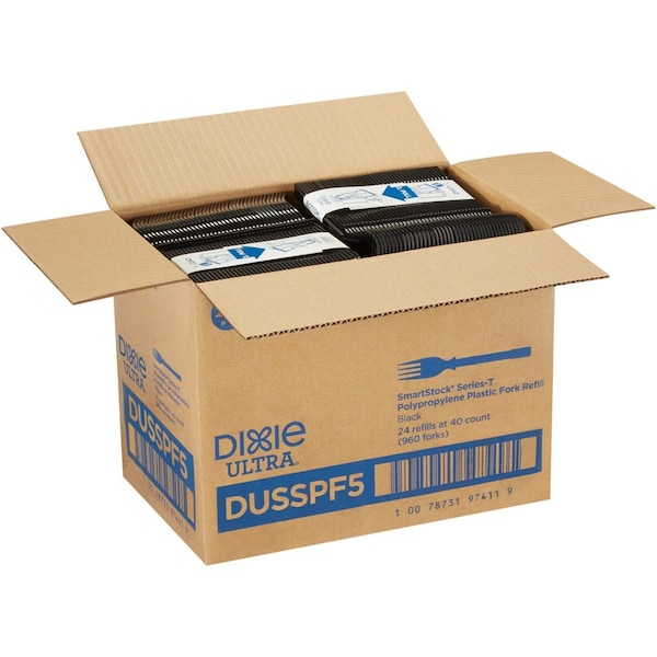 Fork, Black, Series T, Dixie , Med, PK960