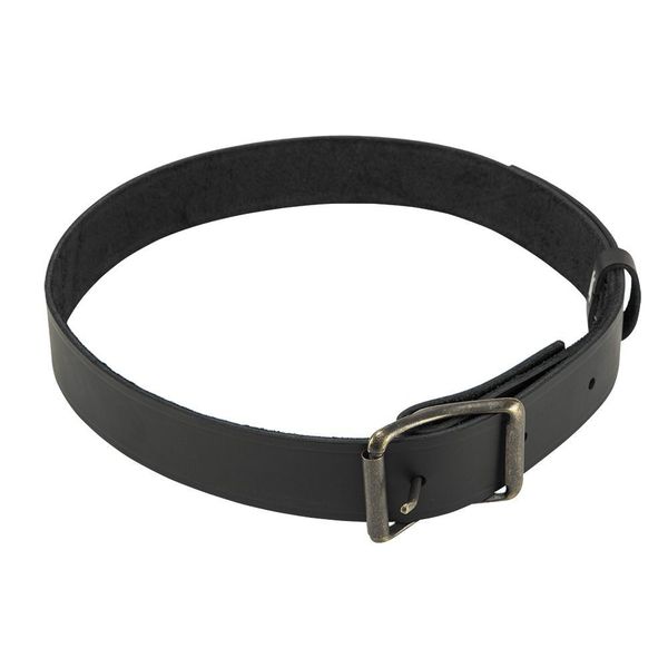 Black Leather General Purpose Belt, M