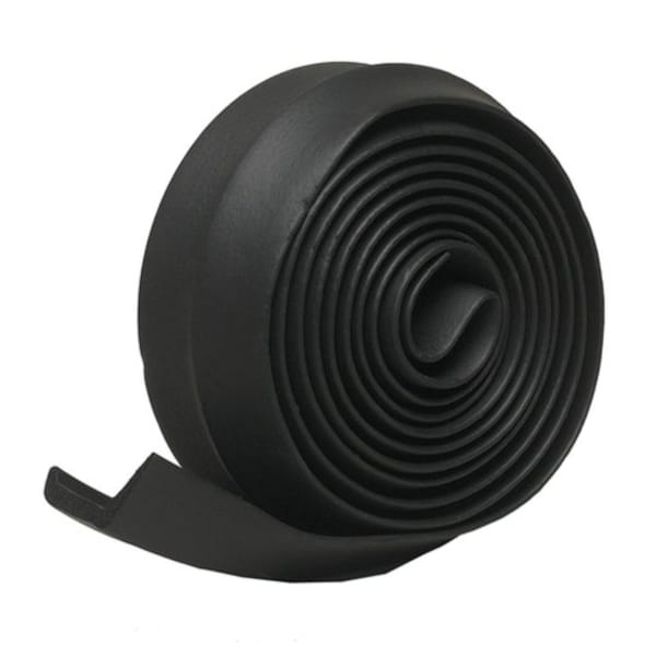 Door Bottom Seal, Rubber, Black, 9 ft.