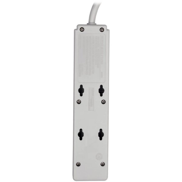 Surge Protector Strip, 4 Outlet, Gray