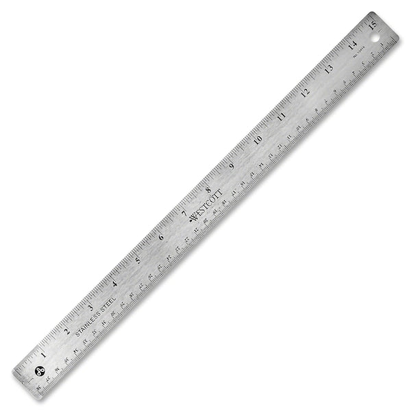 Ruler, 15 Inch, Stainless Steel