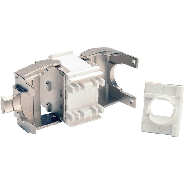 Keystone Jack, Shielded, Cat6a, Cat6a, Gray