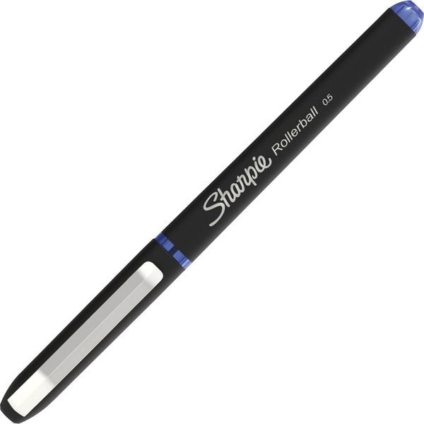 Rollerball Pen, Needle Point, Blue, PK12
