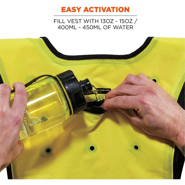 Dry Cooling Vest, 72 hr. Cooling, Nylon