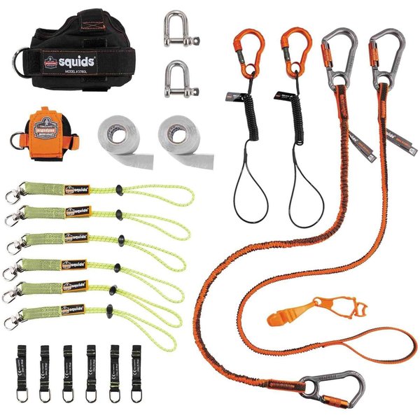 Tool Tethering Kit, Black/Green/Orange