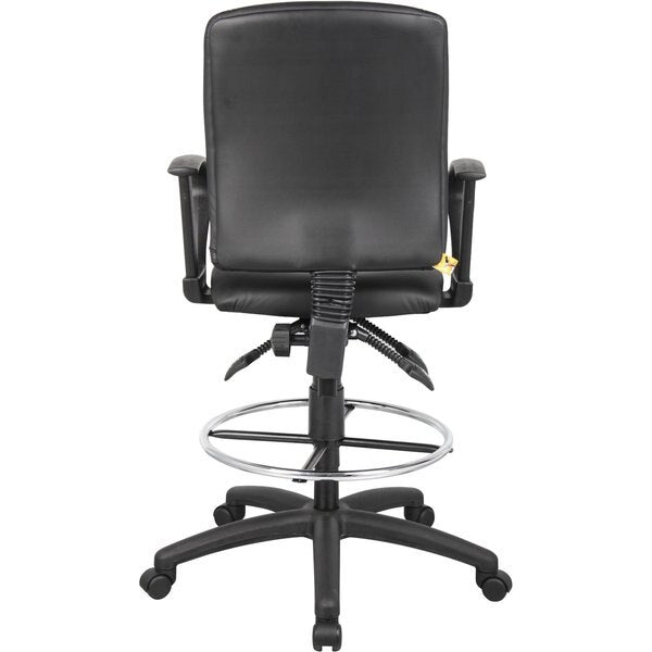 Multi-Function LeatherPlus Drafting Stool W/ Loop Arms