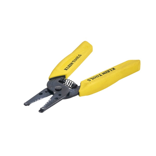 Wire Stripper, Overall Length 6 1/4 in, Capacity 18 to 10 AWG, Yellow, Steel
