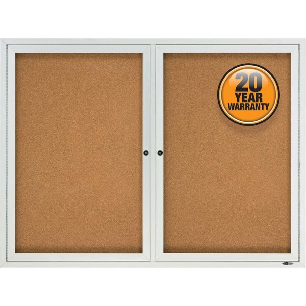 Enclosed Cork Bulletin Board 48 x 36