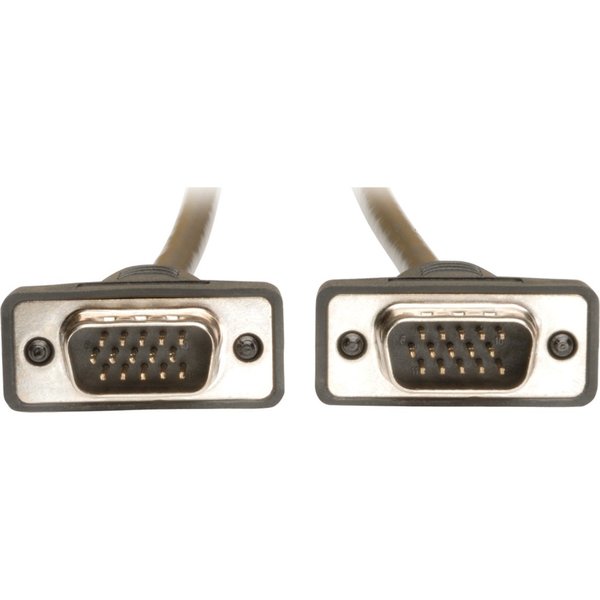 Coax Cable, VGA, HD15, Low Profile, RGB, 50ft