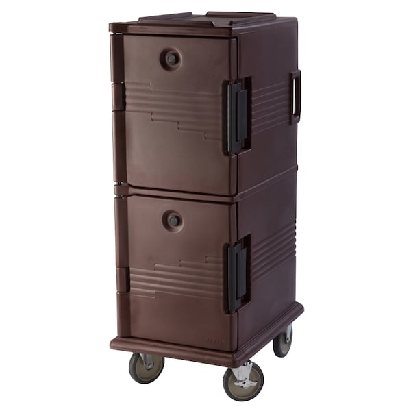 Food Transport Cart, Side-Load, Dark Brown