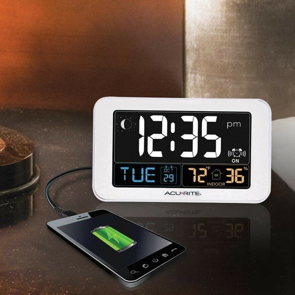 Intelli-Time Alarm Clock, w/Indoor Temp