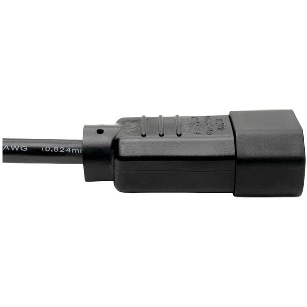 Power Cord, C14 to C13, 10A, 18AWG, 3ft