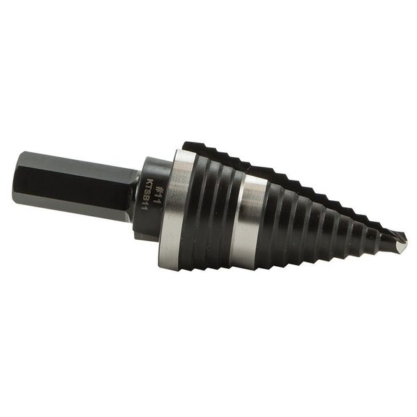 Step Drill Bit #11 Double-Fluted 7/8 to 1-1/8-Inch