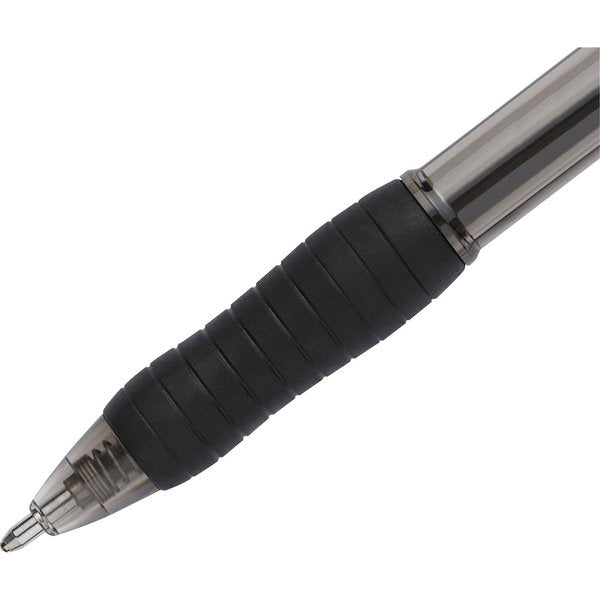 Retractable Ballpoint Pen, 1.4 mm, Black PK12