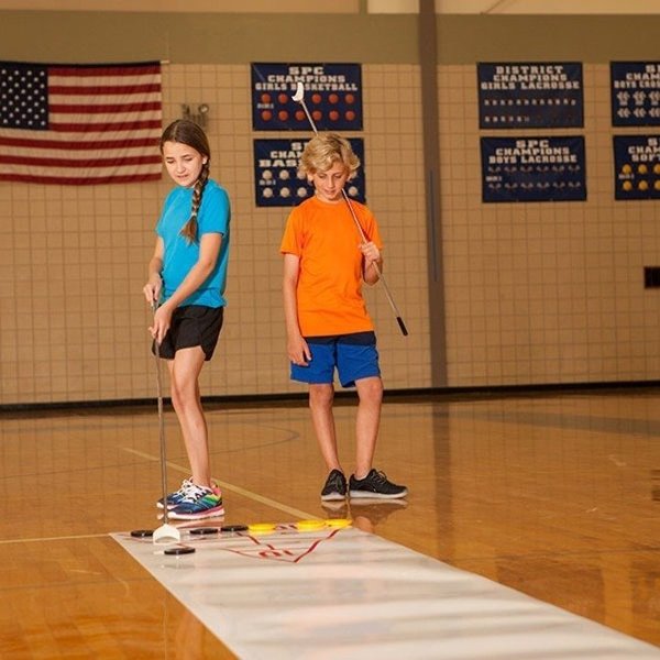 Economy Shuffleboard Set, Ct, Cues Discs