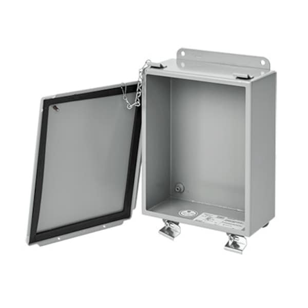 Lift-Off Clamp Cover, Type 12, 12.00x12.00x6.00, Gray, Mild Steel