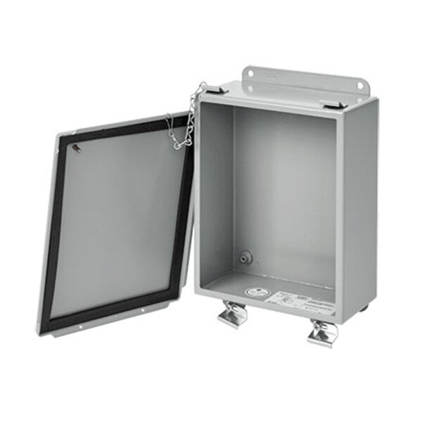 Lift-Off Clamp Cover, Type 12, 14.00x12.00x8.00, Gray, Mild Steel