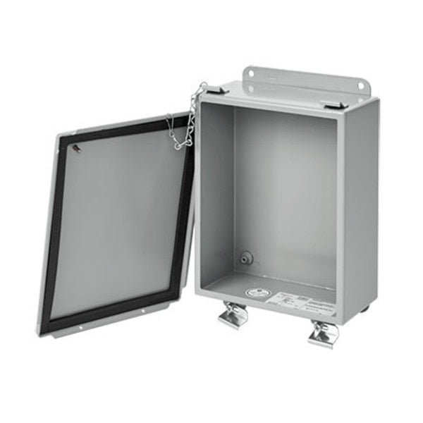 Lift-Off Clamp Cover, Type 12, 14.00x12.00x6.00, Gray, Steel