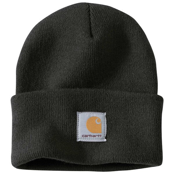 Watch Cap, Acrylic, Cuffed Beanie, Covers Ears/Head, Black, Universal Size
