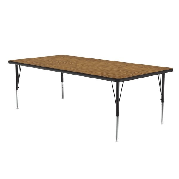 Rectangle Adjustable Height Activity Kids School Table, 36