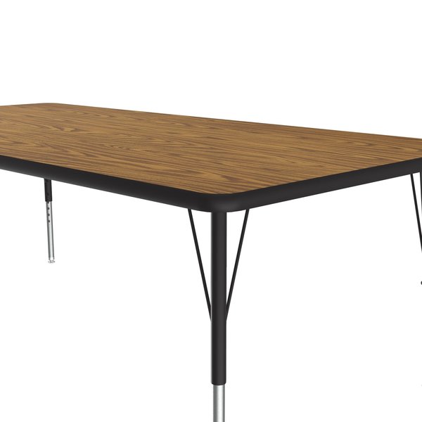 Rectangle Adjustable Height Activity Kids School Table, 36