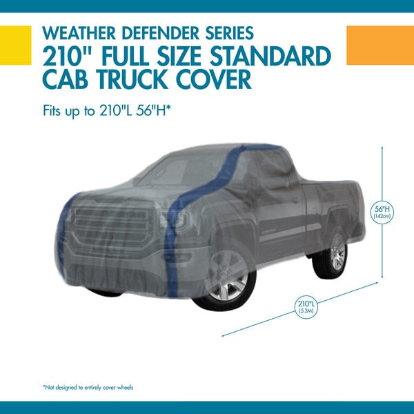 Weather Defender Grey Regular Cab Trucks Cover
