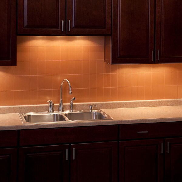 Metal Backsplash 3X6 Long Grain Bru, PK 8