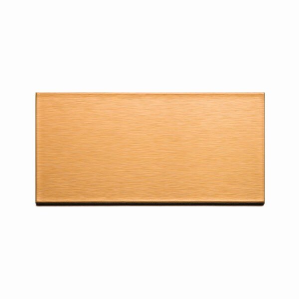 Metal Backsplash 3X6 Long Grain Bru, PK 8