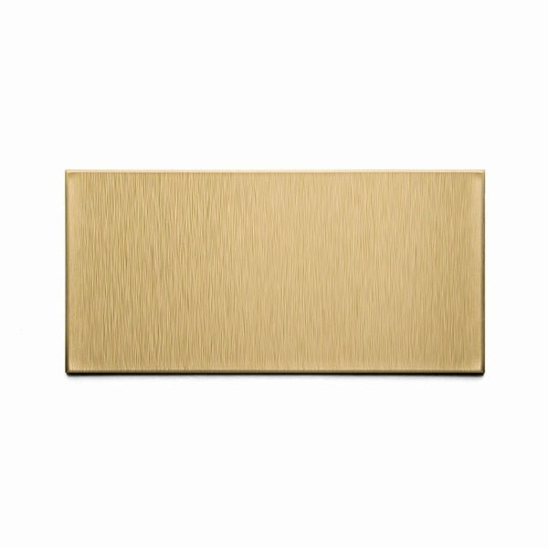 Metal Backsplash 3X6 Short Grain Br, PK 8